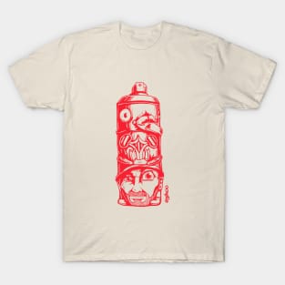 SprayCan Totem - Red T-Shirt